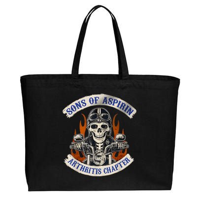 Sons Of Aspirin Arthritis Chapter Funny Biker Cotton Canvas Jumbo Tote