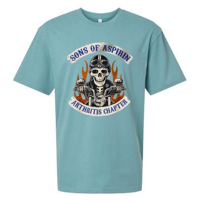 Sons Of Aspirin Arthritis Chapter Funny Biker Sueded Cloud Jersey T-Shirt