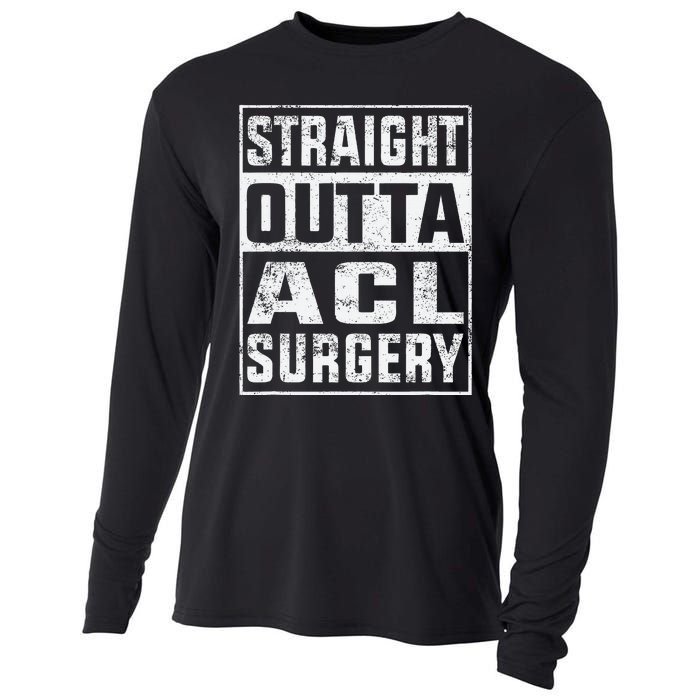 Straight Outta ACL Surgery Funny ACL Surgery Recovery  Cooling Performance Long Sleeve Crew