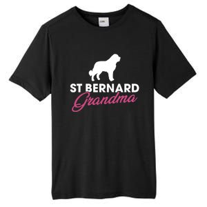 Silhouette Of A St Bernard Gift St Bernard Grandma Gift Tall Fusion ChromaSoft Performance T-Shirt