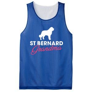 Silhouette Of A St Bernard Gift St Bernard Grandma Gift Mesh Reversible Basketball Jersey Tank