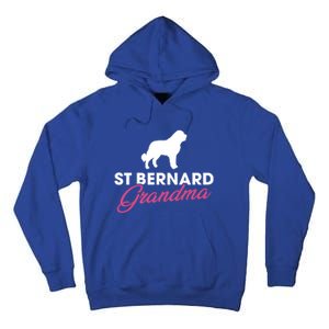 Silhouette Of A St Bernard Gift St Bernard Grandma Gift Tall Hoodie