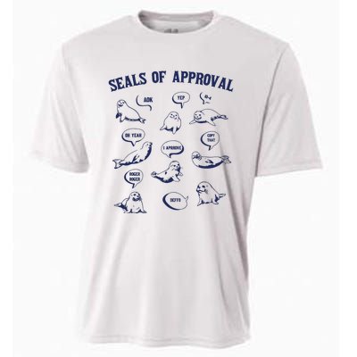 Seals Of Approval Funny Retro Cooling Performance Crew T-Shirt