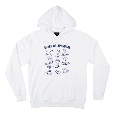 Seals Of Approval Funny Retro Hoodie