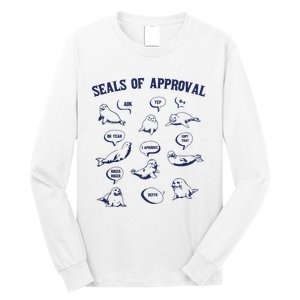 Seals Of Approval Funny Retro Long Sleeve Shirt