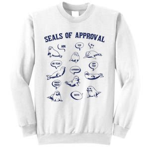 Seals Of Approval Funny Retro Sweatshirt