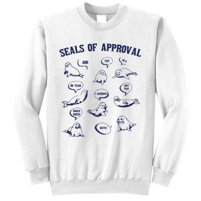 Seals Of Approval Funny Retro Sweatshirt