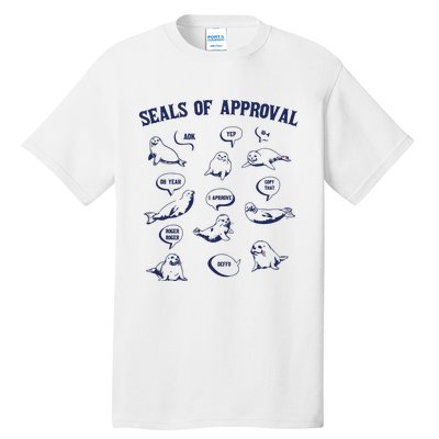 Seals Of Approval Funny Retro Tall T-Shirt