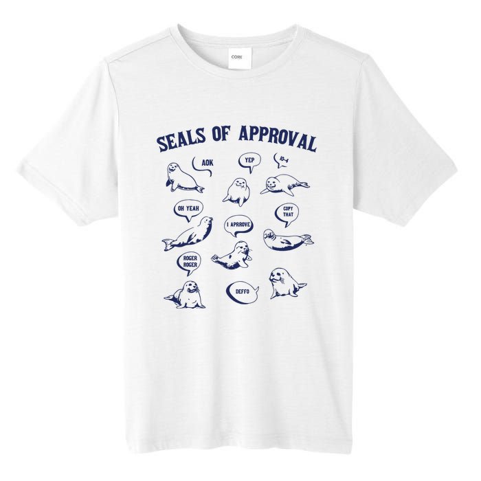 Seals Of Approval Funny Retro Tall Fusion ChromaSoft Performance T-Shirt