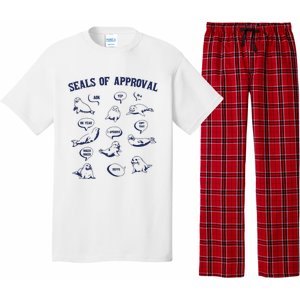 Seals Of Approval Funny Retro Pajama Set