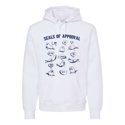 Seals Of Approval Funny Retro Premium Hoodie