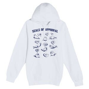 Seals Of Approval Funny Retro Premium Pullover Hoodie