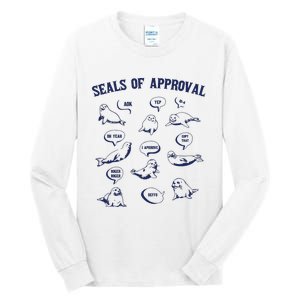 Seals Of Approval Funny Retro Tall Long Sleeve T-Shirt