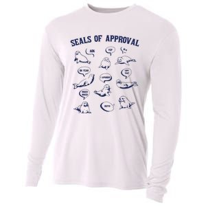 Seals Of Approval Funny Retro Cooling Performance Long Sleeve Crew