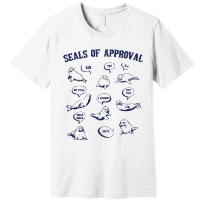 Seals Of Approval Funny Retro Premium T-Shirt