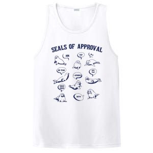 Seals Of Approval Funny Retro PosiCharge Competitor Tank