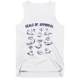 Seals Of Approval Funny Retro Tank Top