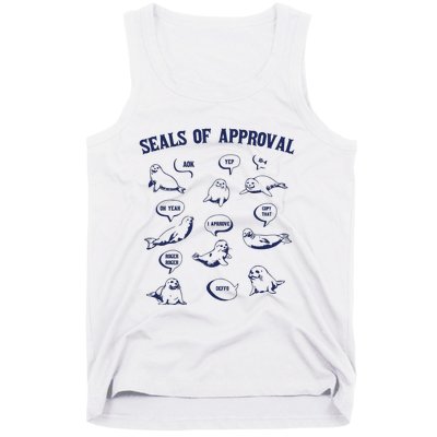 Seals Of Approval Funny Retro Tank Top