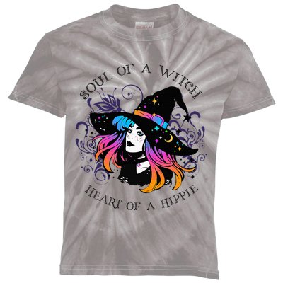 Soul Of A Witch Heart Of A Hippie Kids Tie-Dye T-Shirt