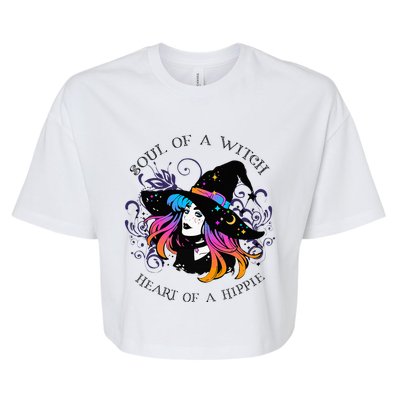 Soul Of A Witch Heart Of A Hippie Bella+Canvas Jersey Crop Tee