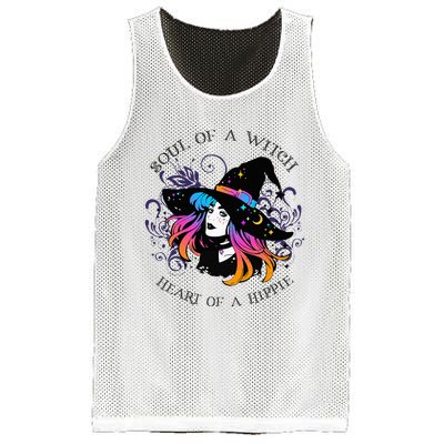 Soul Of A Witch Heart Of A Hippie Mesh Reversible Basketball Jersey Tank