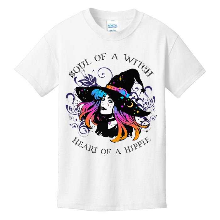 Soul Of A Witch Heart Of A Hippie Kids T-Shirt