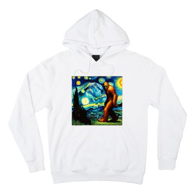 Sasquatch On A Starry Night – Squatch Van Gogh Funny Bigfoot Hoodie