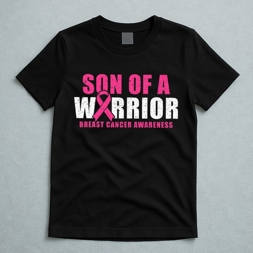 Son Of A Warrior Breast Cancer Awareness T-Shirt