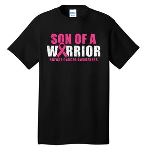 Son Of A Warrior Breast Cancer Awareness Tall T-Shirt