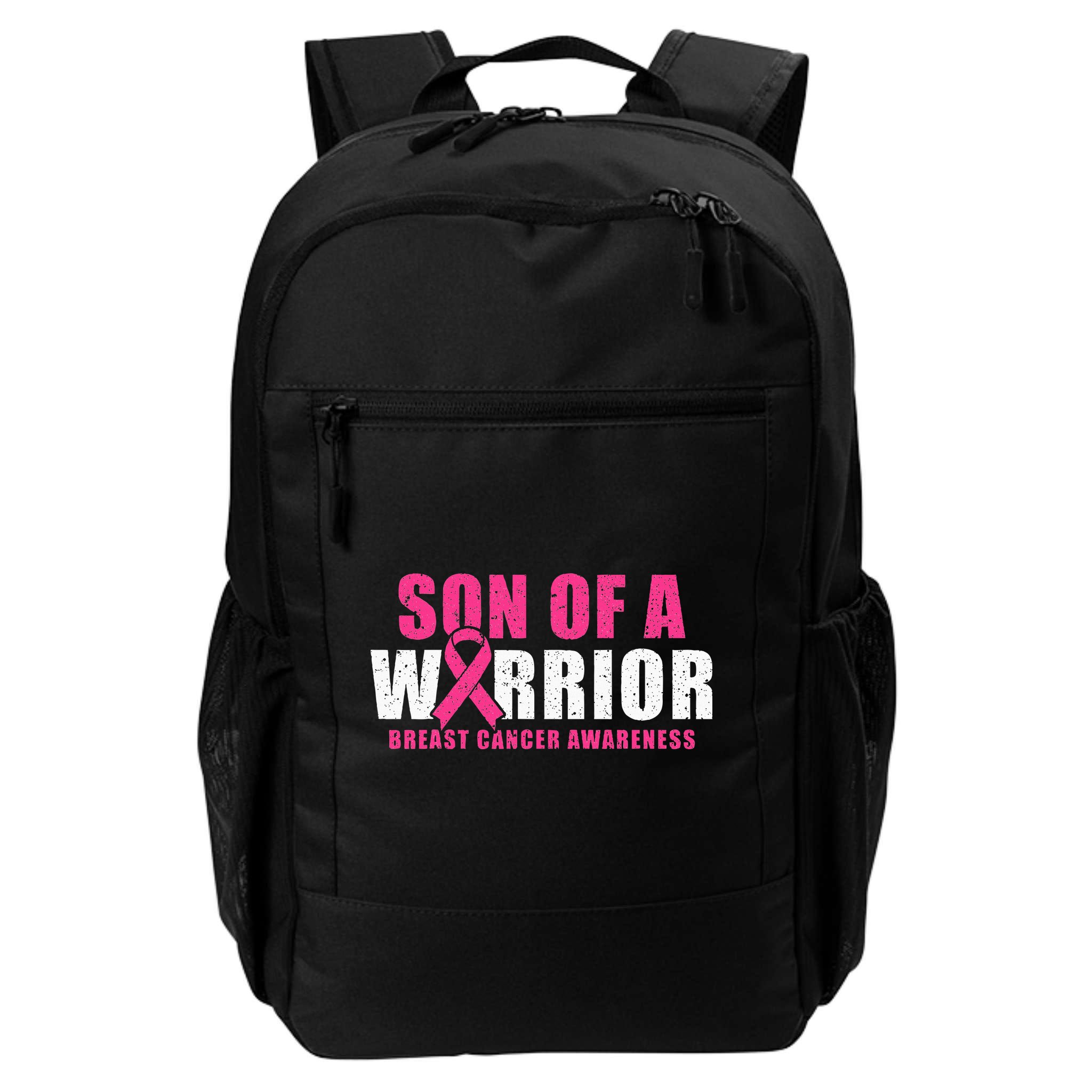 Son Of A Warrior Breast Cancer Awareness Backpack