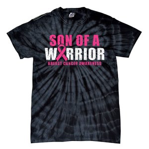 Son Of A Warrior Breast Cancer Awareness Tie-Dye T-Shirt