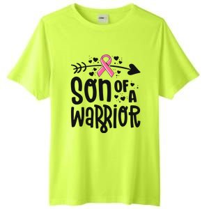 Son Of A Warrior Family Breast Cancer Gift Pink Ribbon Meaningful Gift Tall Fusion ChromaSoft Performance T-Shirt