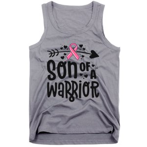 Son Of A Warrior Family Breast Cancer Gift Pink Ribbon Meaningful Gift Tank Top