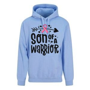 Son Of A Warrior Family Breast Cancer Gift Pink Ribbon Meaningful Gift Unisex Surf Hoodie