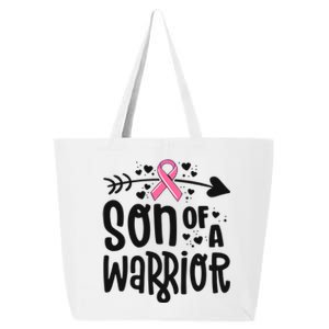 Son Of A Warrior Family Breast Cancer Gift Pink Ribbon Meaningful Gift 25L Jumbo Tote