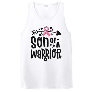 Son Of A Warrior Family Breast Cancer Gift Pink Ribbon Meaningful Gift PosiCharge Competitor Tank