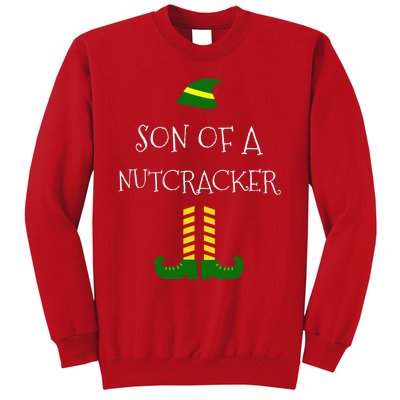 Son Of A Nutcracker Funny Christmas Elf T Sweatshirt