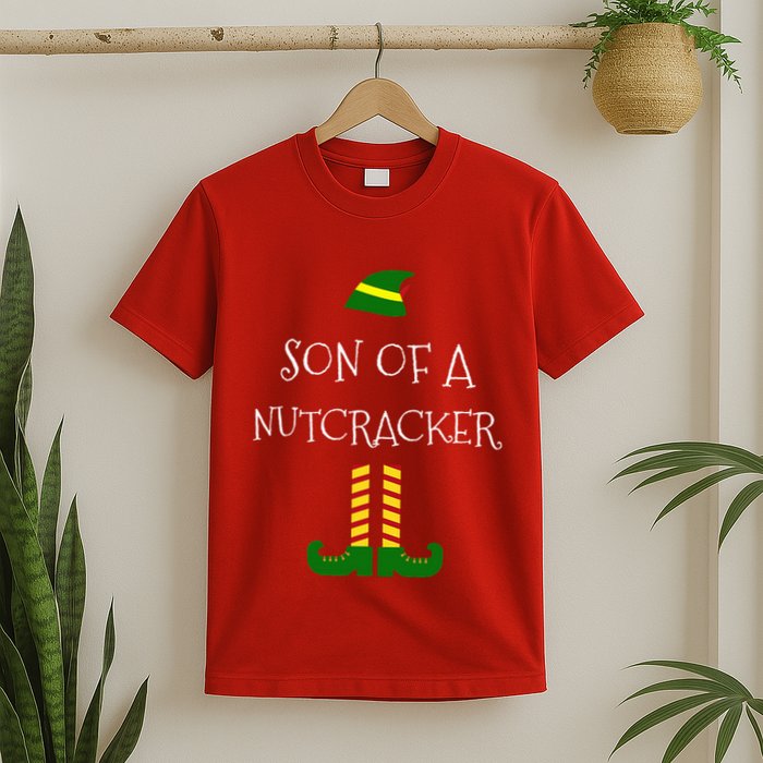 Son Of A Nutcracker Funny Christmas Elf T T-Shirt