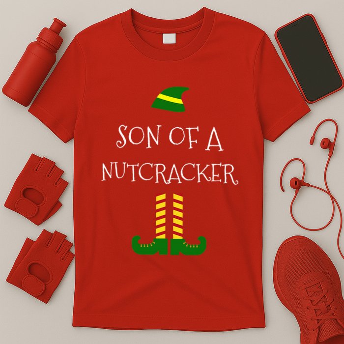 Son Of A Nutcracker Funny Christmas Elf T T-Shirt