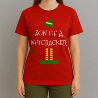 Son Of A Nutcracker Funny Christmas Elf T T-Shirt
