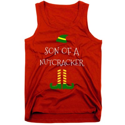 Son Of A Nutcracker Funny Christmas Elf T Tank Top