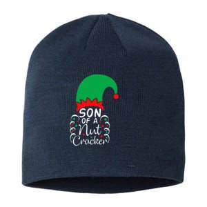 Son Of A Nutcracker Funny Christmas Pajama Sustainable Beanie