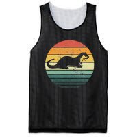 Sea Otter Animal Sunset Retro Vintage 70s Nature Lovers Mesh Reversible Basketball Jersey Tank