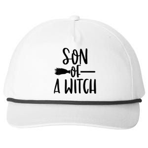 Son Of A Witch Funny Halloween Baby Snapback Five-Panel Rope Hat