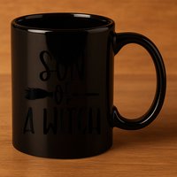 Son Of A Witch Funny Halloween Baby 11oz C Handle Ceramic Mug