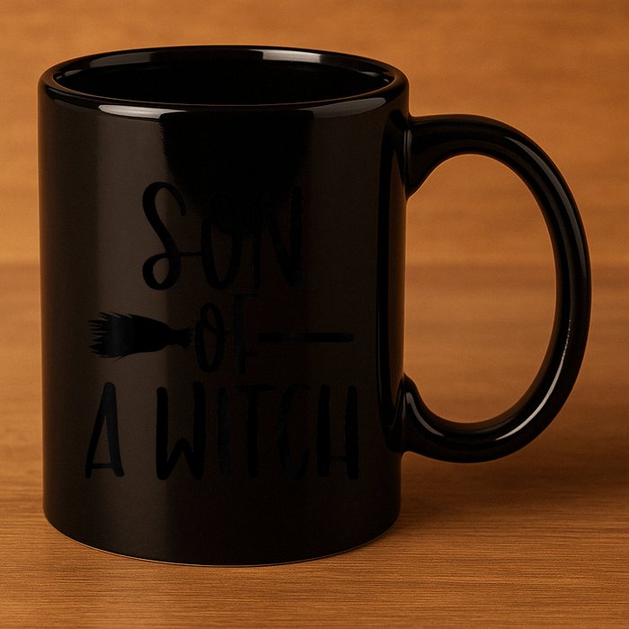 Son Of A Witch Funny Halloween Baby 11oz C Handle Ceramic Mug