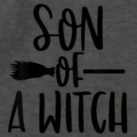 Son Of A Witch Funny Halloween Baby Vector Backpack