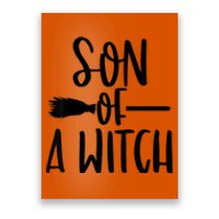 Son Of A Witch Funny Halloween Baby Poster