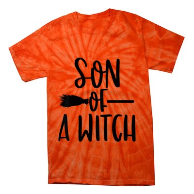 Son Of A Witch Funny Halloween Baby Tie-Dye T-Shirt