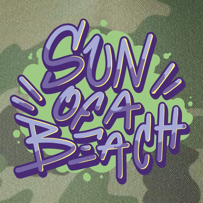 Sun Of A Beach Graffiti Summer Legacy Tie Dye Trucker Hat